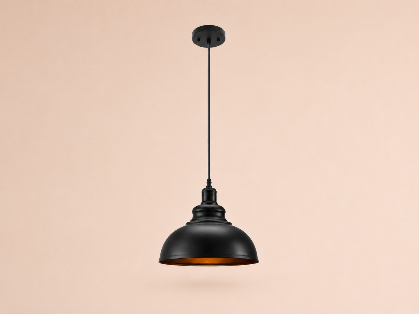 Black Metal Pendant Light