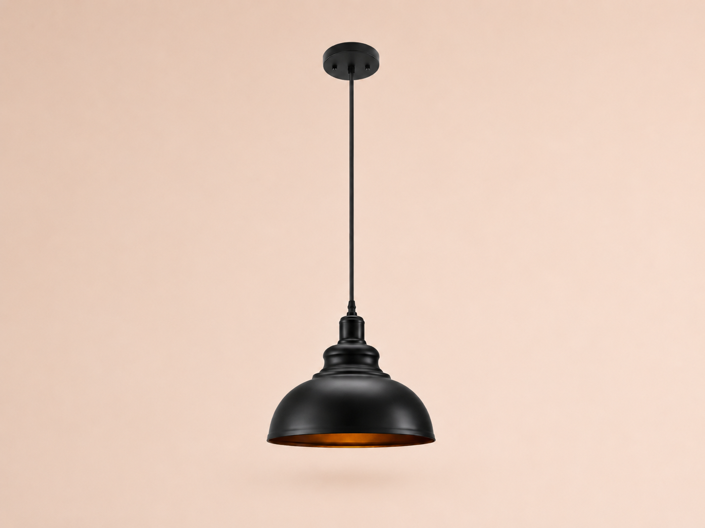 Black Metal Pendant Light