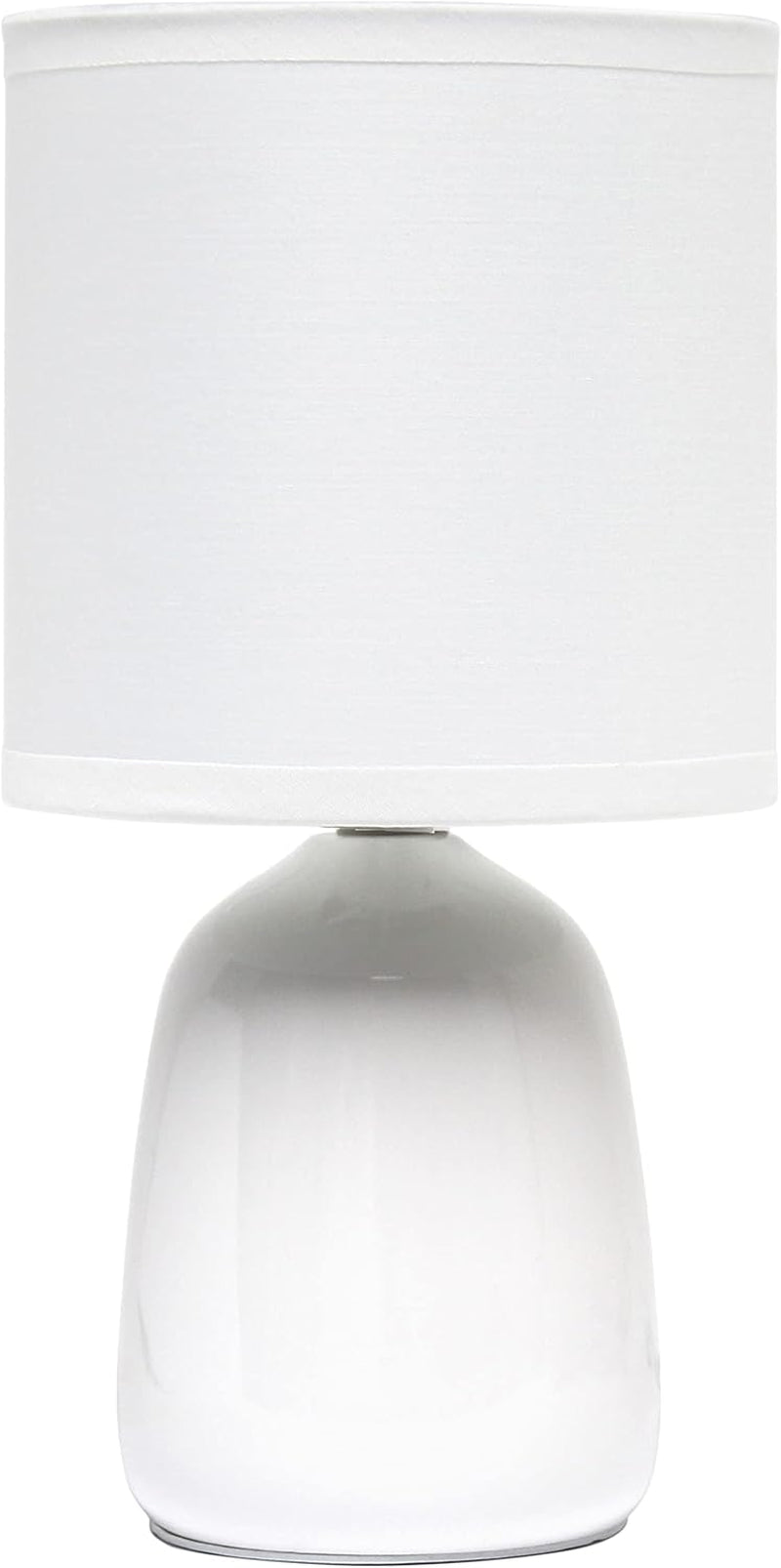 Ceramic Thimble Base 10.04" LED Table Lamp, off White (LT1134-OFF)