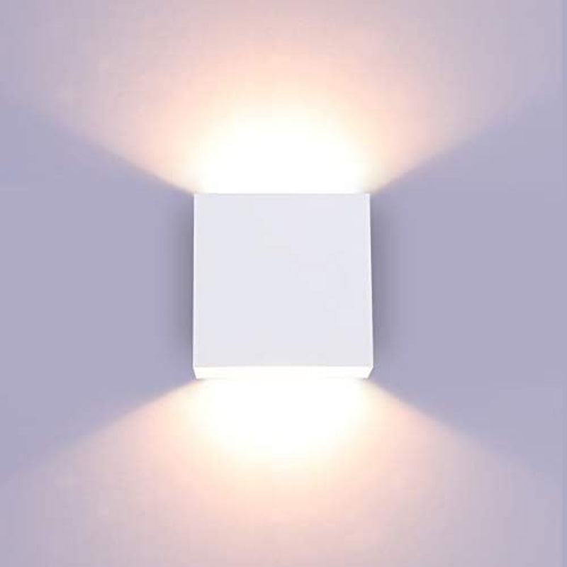 Modern Wall Sconce Dimmable 10W Hardwired, up down Wall Mount Lights Indoor Mini Metal LED Wall Lamp for Living Room Bedroom Hallway Decor, Warm White, O1181TP