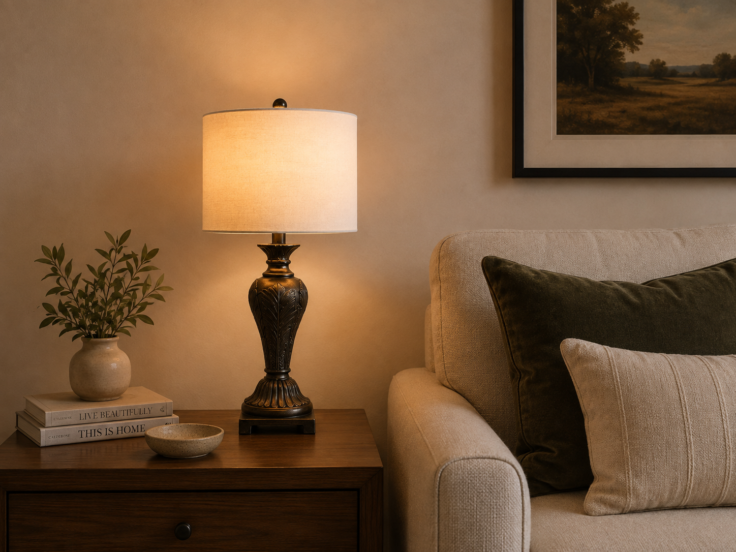 Chamonix Resin Table Lamp
