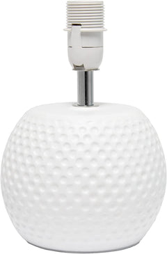 LT2084-WHT Mini Studded Texture Ceramic Bedside Table Lamp, White