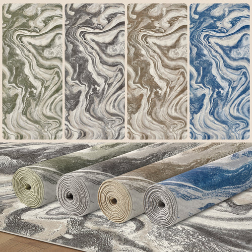 3'X5' Washable Area Rugs for Entryway, Washable Non-Slip Soft Indoor Door Mats, Modern Vintage Throw Rug for Bedroom Laundry Room Carpet,Dove Gray