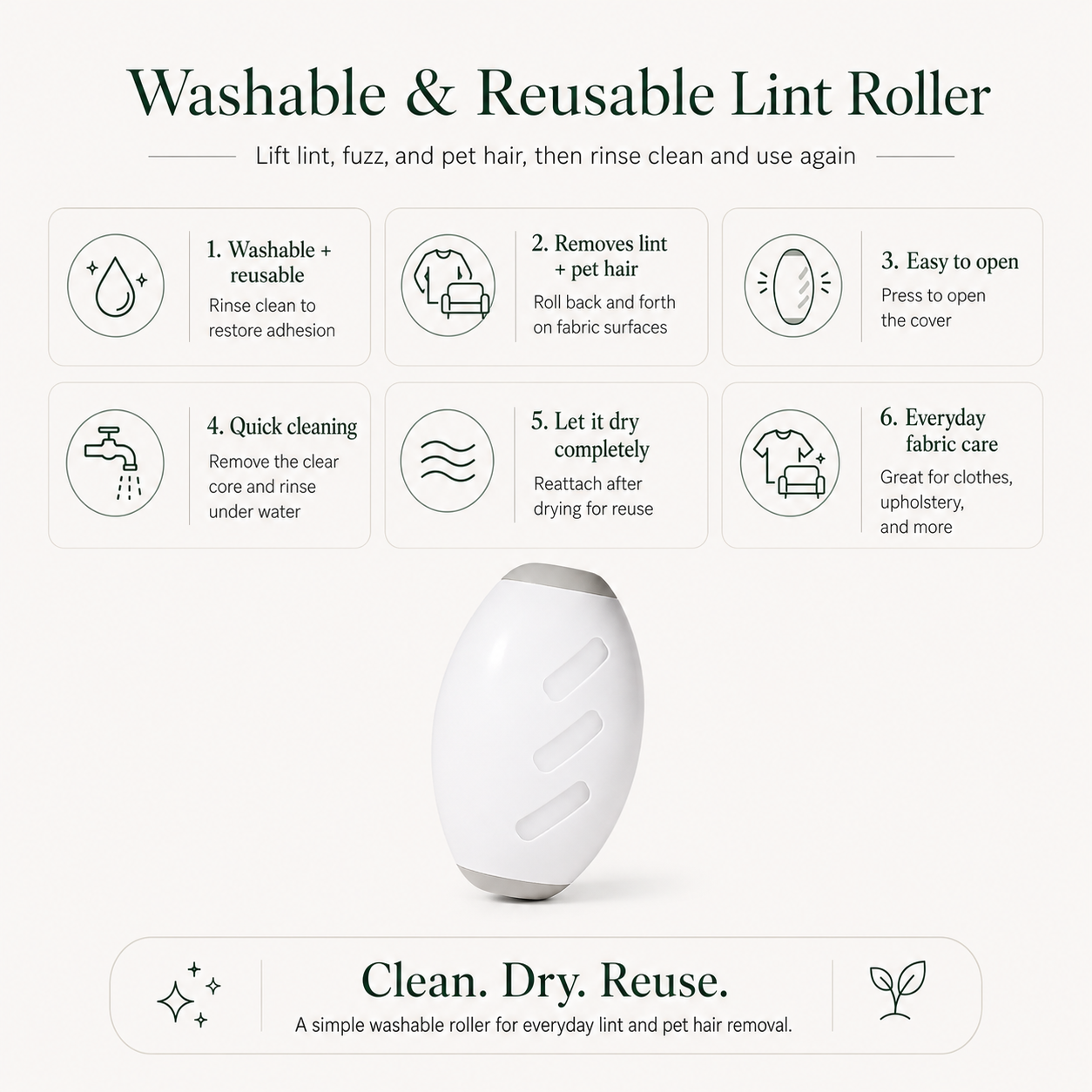 Reusable Lint Roller