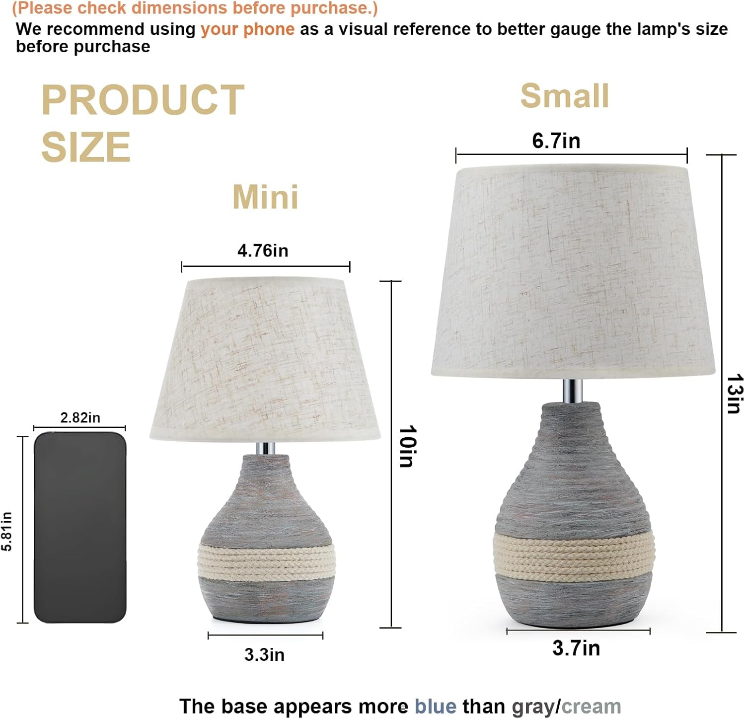 10" H Small Rechargeable Cordless Ceramic Table Lamp with Remote, RGB & Warm White Light, Timer & Dimmer, Battery Table Lamp with Linen Shade for Patio, Bedroom, Living Room, Dining Table