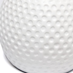 LT2084-WHT Mini Studded Texture Ceramic Bedside Table Lamp, White